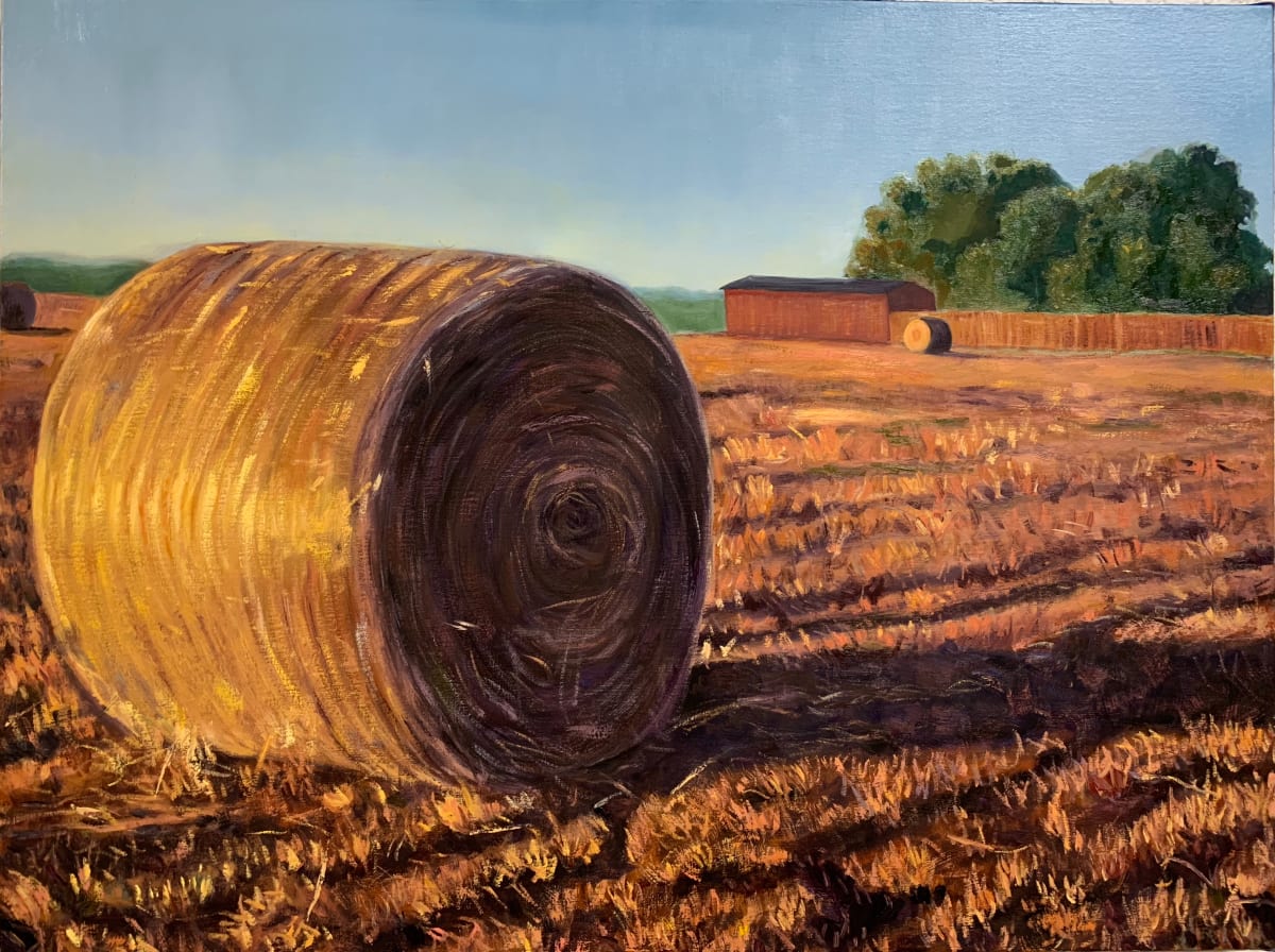 Golden Hay Bale, Image 1.