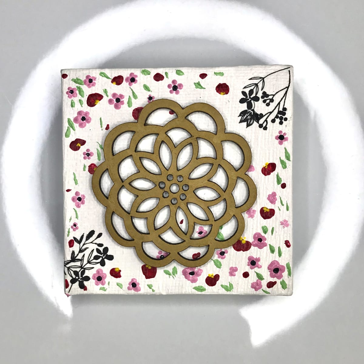 Square Decorative Magnets by Colorvine by Kelsey  Image: floral