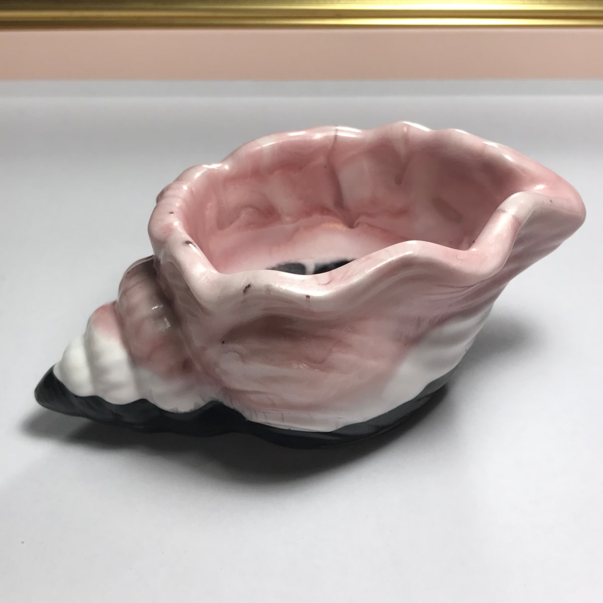 Pink and Black Shell Trinket Bowl 
