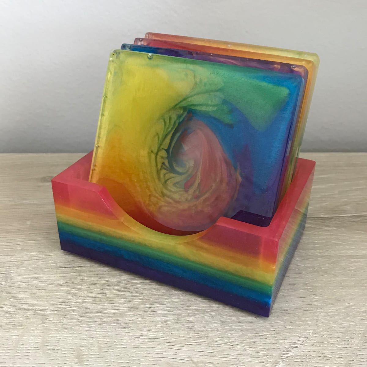 Rainbow Coaster Set - Square 