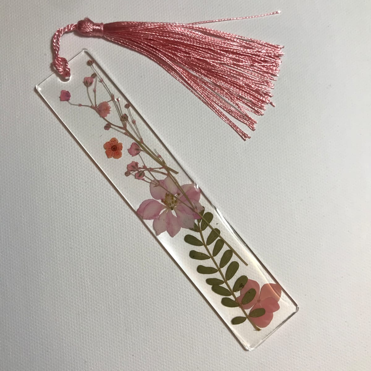 Pink Floral Bookmark 