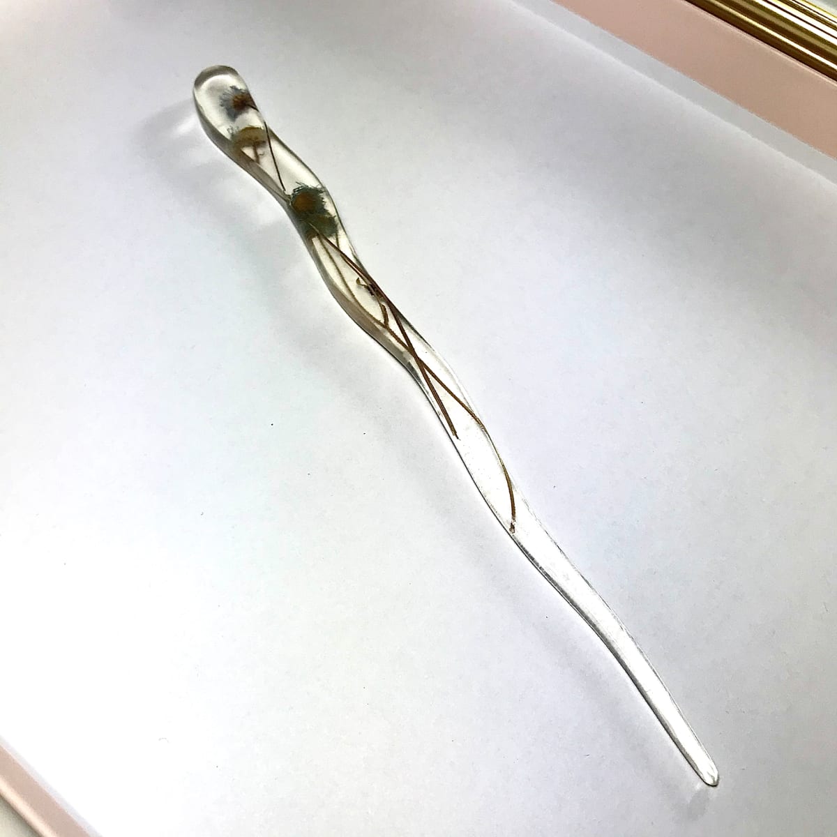 Frosted Floral Decorative Hair Stick 