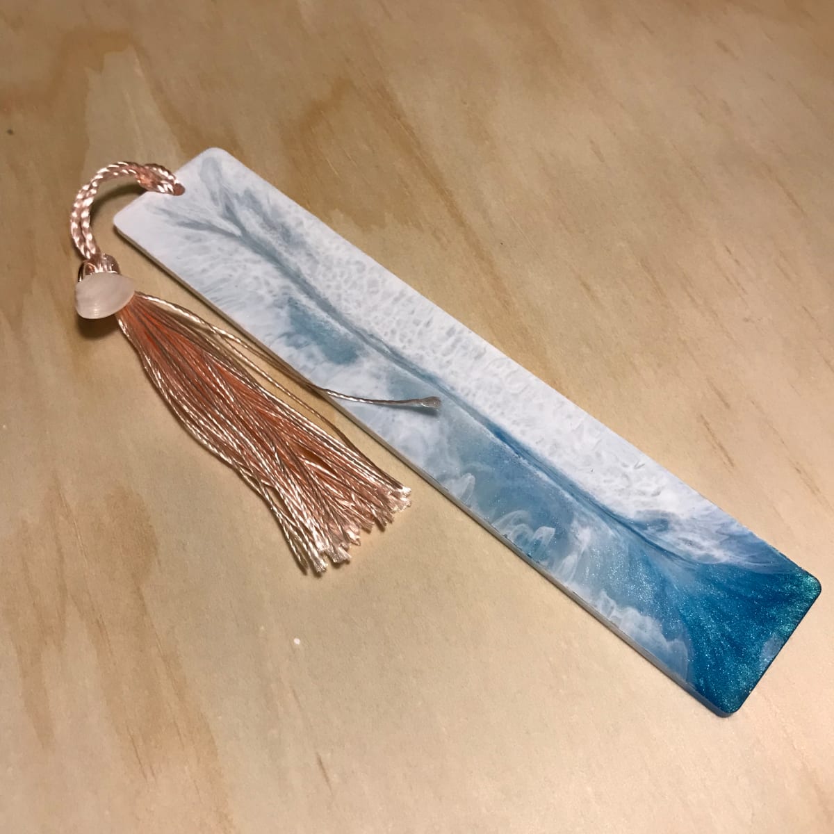 Ocean Bookmark with Real Shell Charm 
