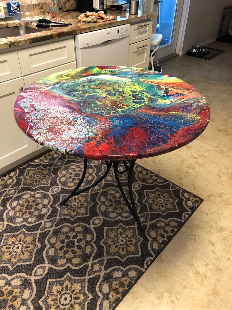 36 inch table by Christine Keyworth 