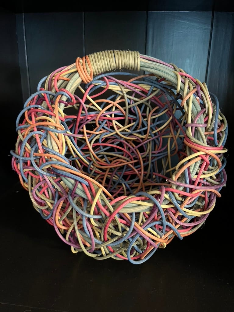 Scribble Basket  Image: Key basket in pastels