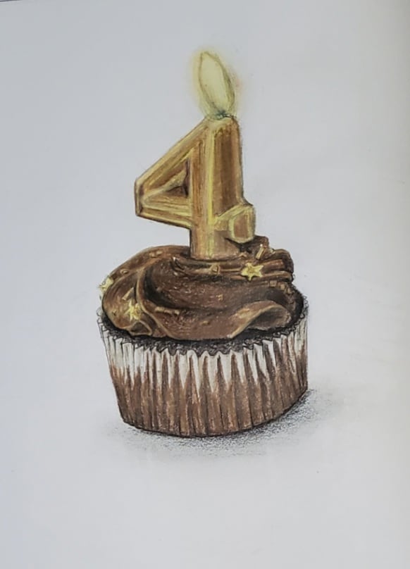 Golden Cupcake, Image 1.
