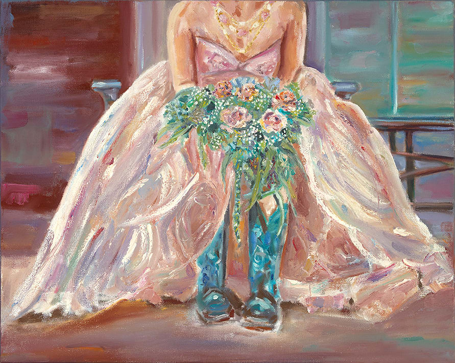 The Bride Wore Cowboy boots by Harrie Handler 