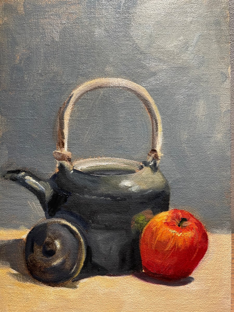 Apple and Kettle by Maddy Gyselynck Fine Art 