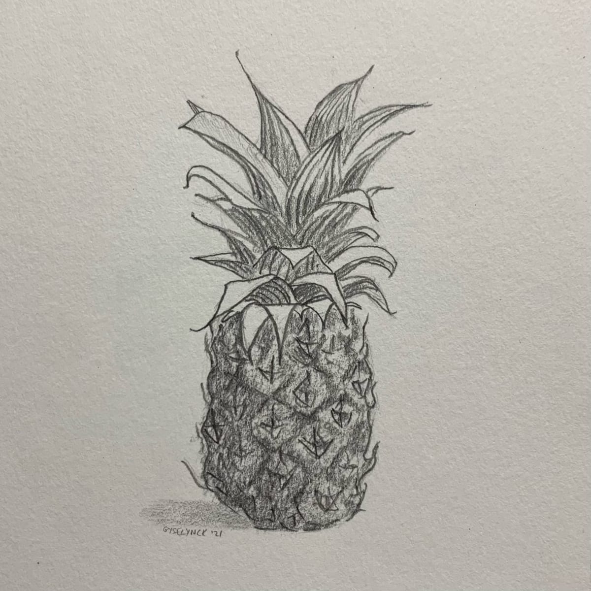 Miniature Pineapple by Maddy Gyselynck Fine Art 
