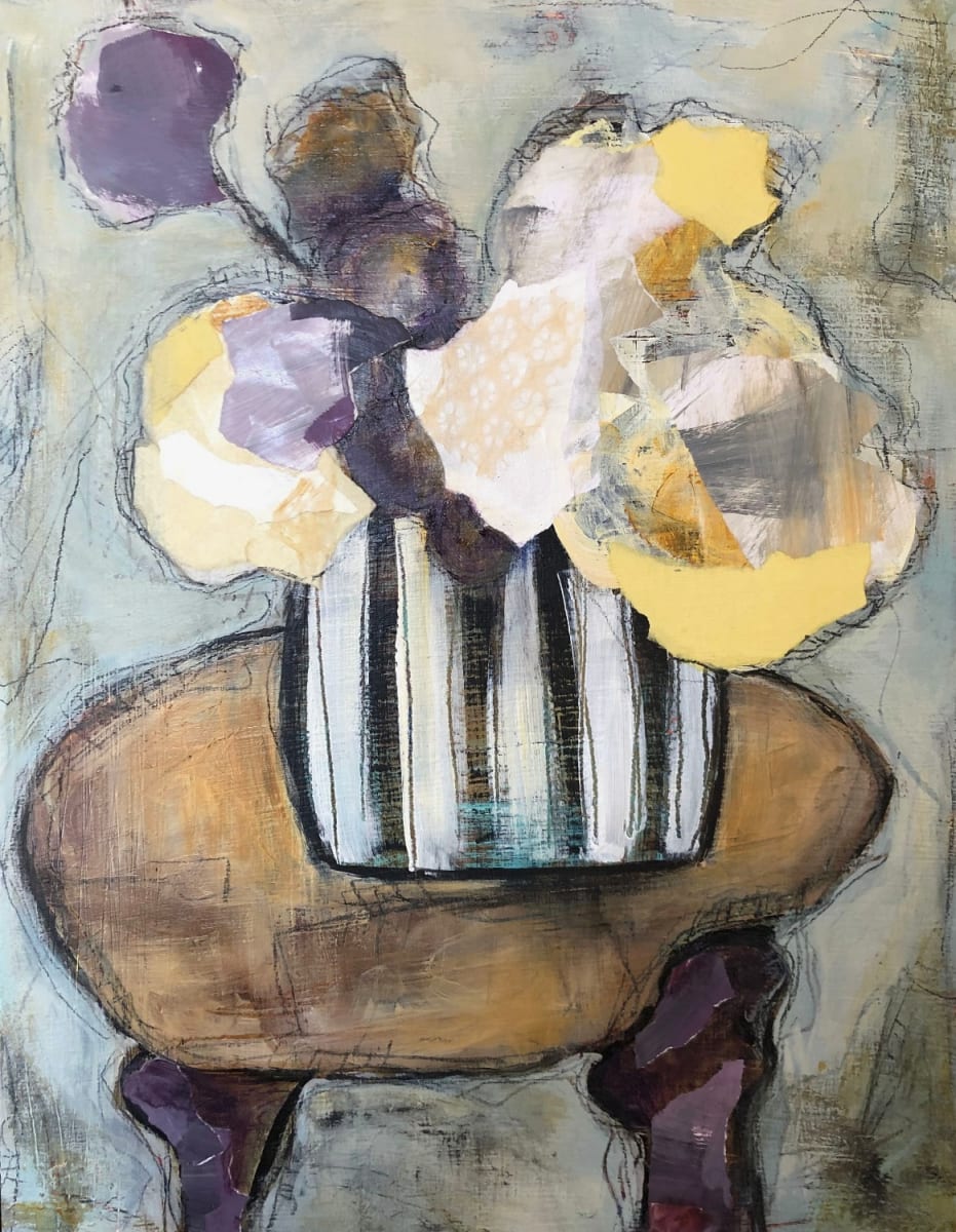 Striped Vase by Nadine Johnson 