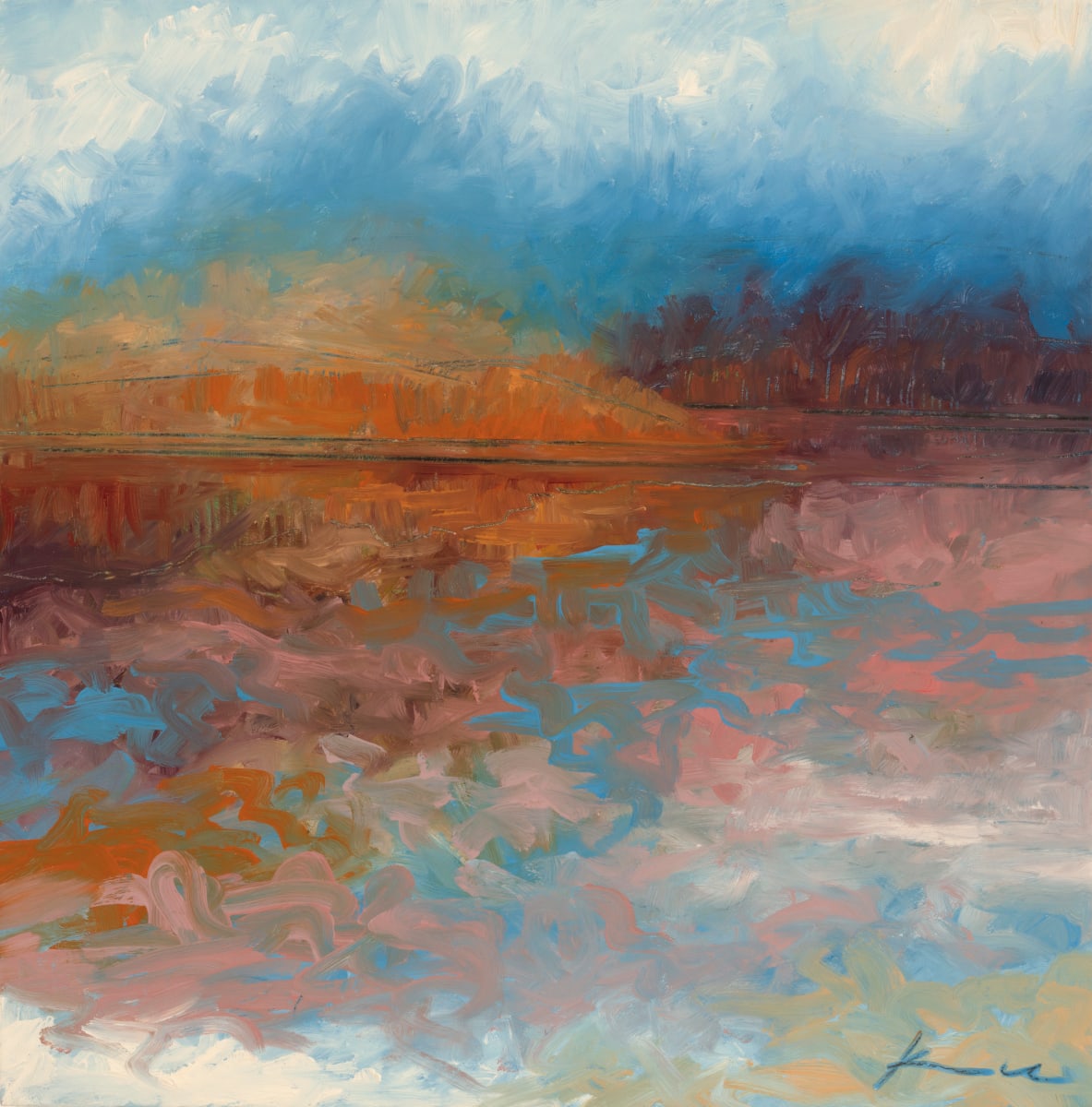 The Color of Air on the Lake 4 by Kirby Fredendall 