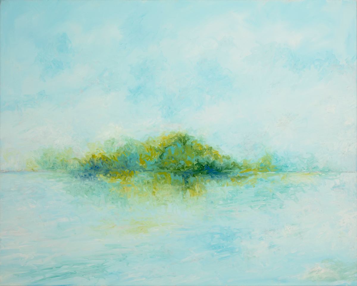 Dissolving Islands Blue, Image 1.