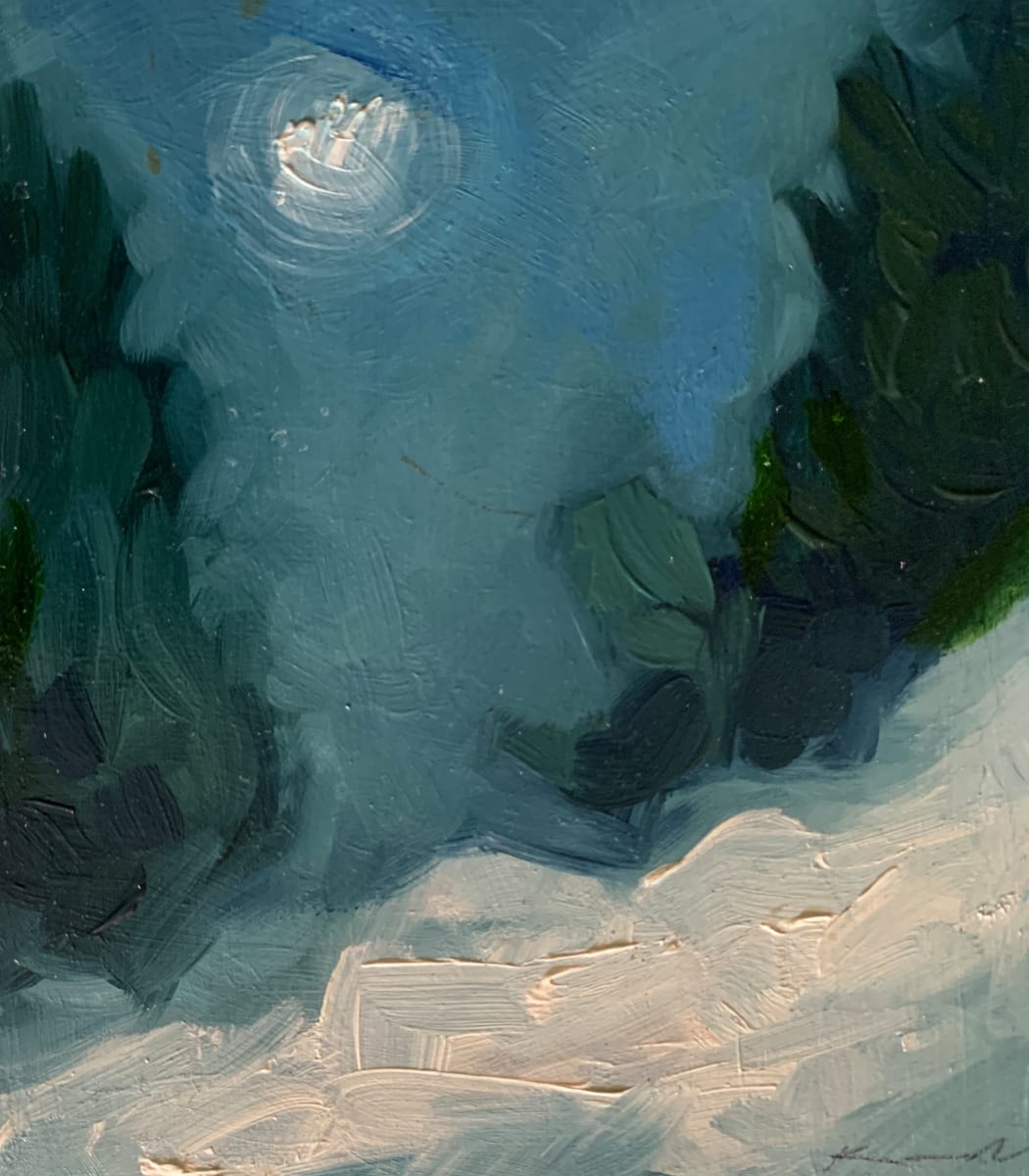 Winter Moon No 2 by Kirby Fredendall 