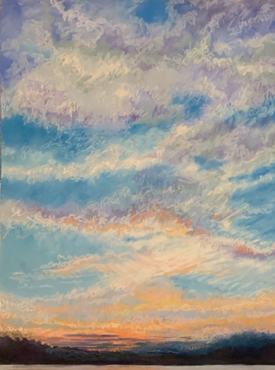 Rising Clouds Summer Sunset by Kirby Fredendall 