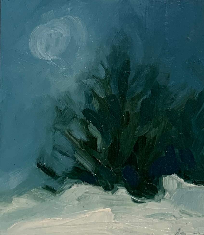 Winter Moon No 2 by Kirby Fredendall 