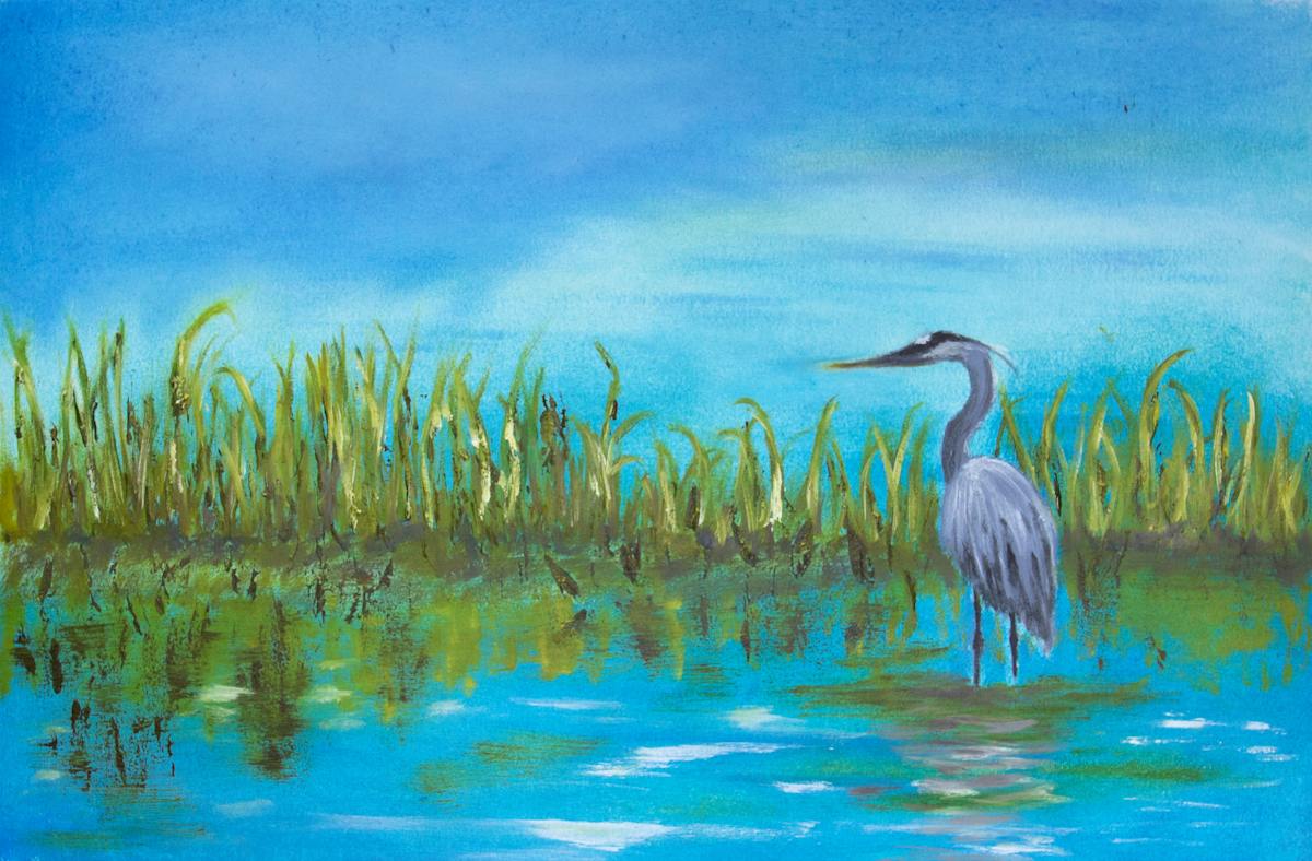Blue Heron by Melissa Eggleston, Image 1.