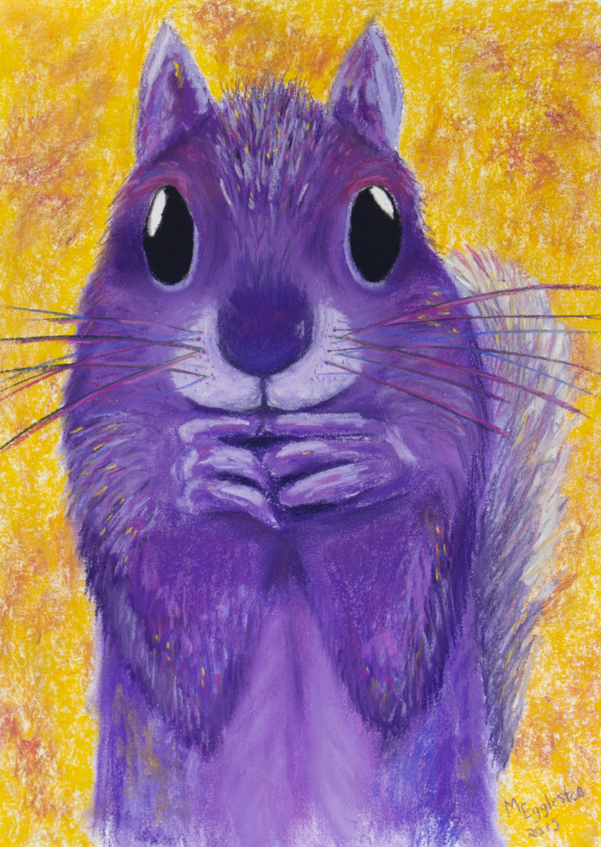 Purple Squirrel by Melissa Eggleston 