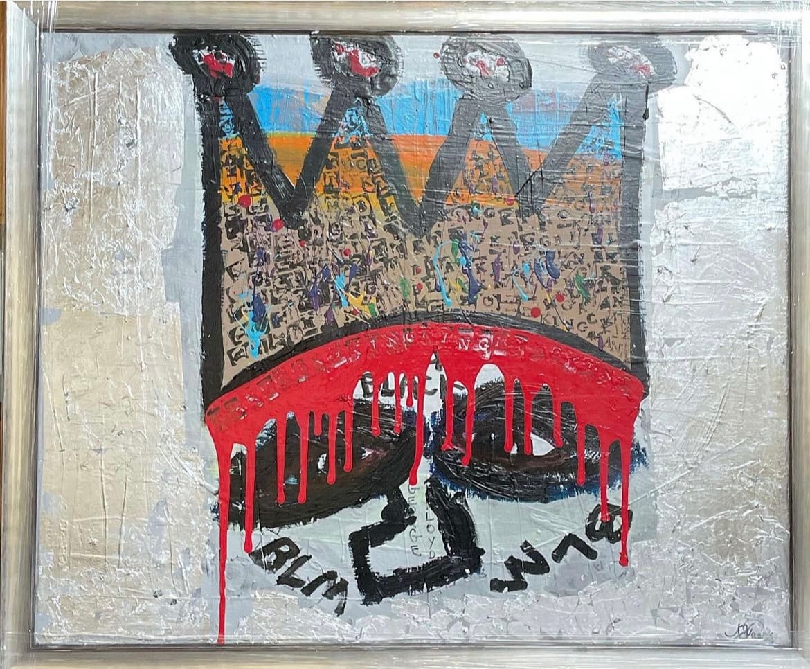 Black Men We Love You by Amy Daniels  Image: In response to the murder surrounding George Floyd