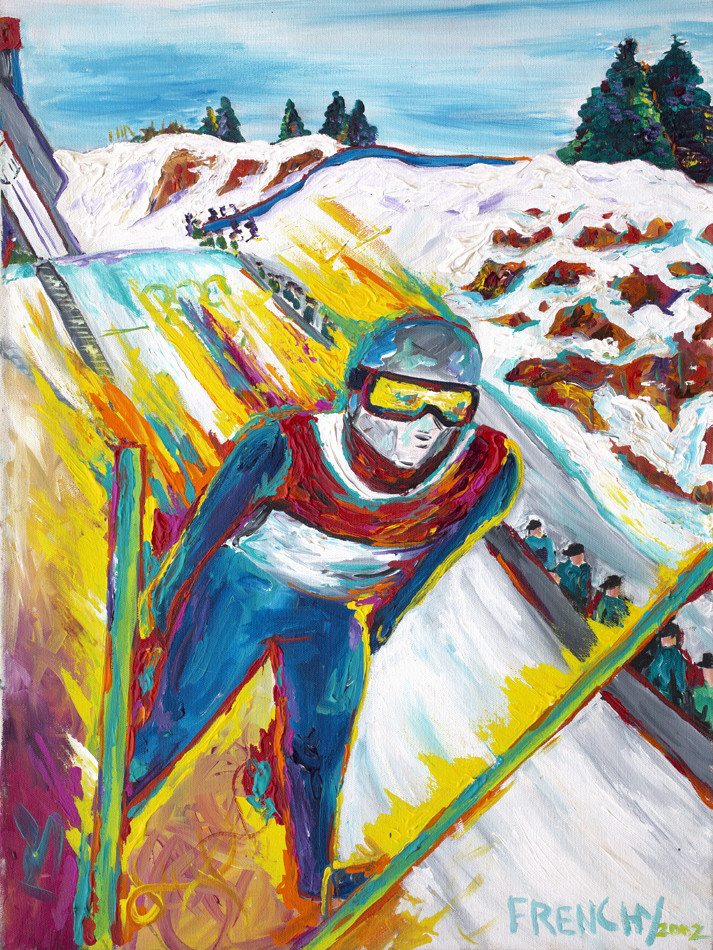 Usa Olympic Ski Jumping By Frenchy Artwork Archive