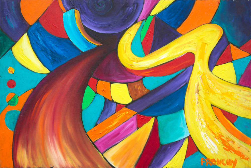 Small Valley Abstract  by Frenchy, Image 1.