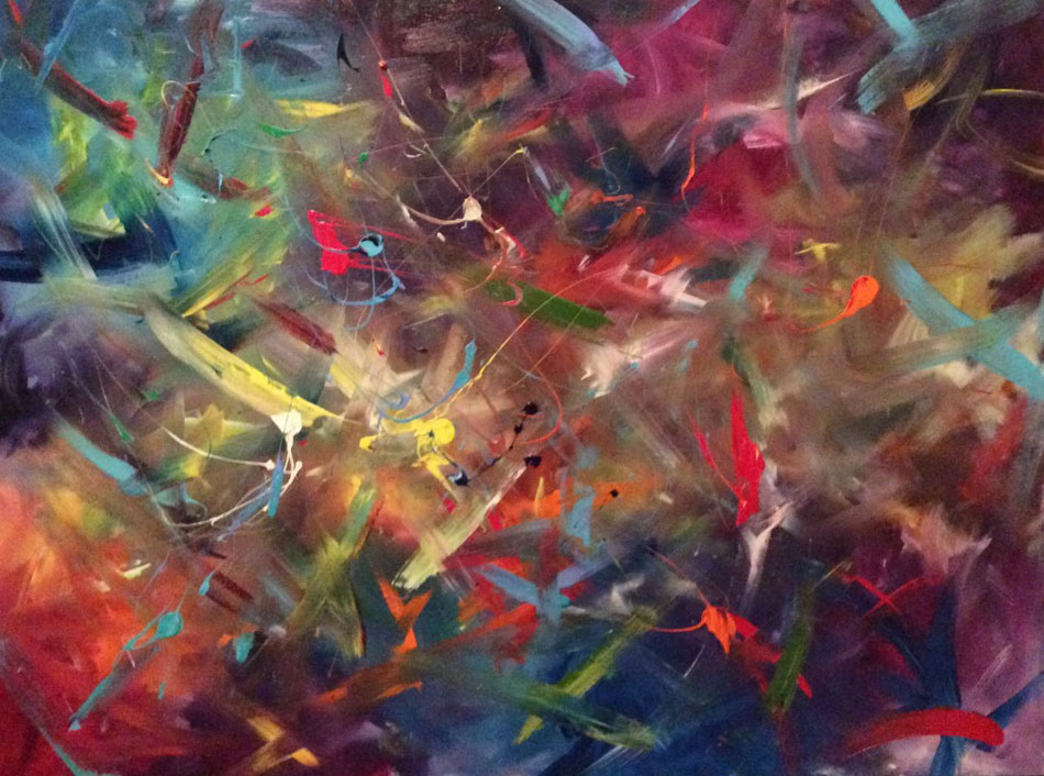 Acoustioptics Sound Experiment Blue Green by Frenchy 