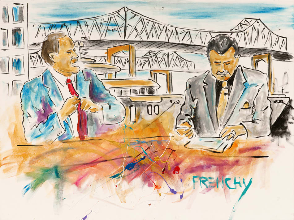 ESPN Superbowl Countdown Boom and Ditka by Frenchy, Image 1.