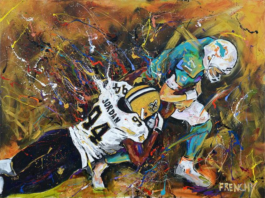 Dolphins vs. Saints by Frenchy, Image 1.