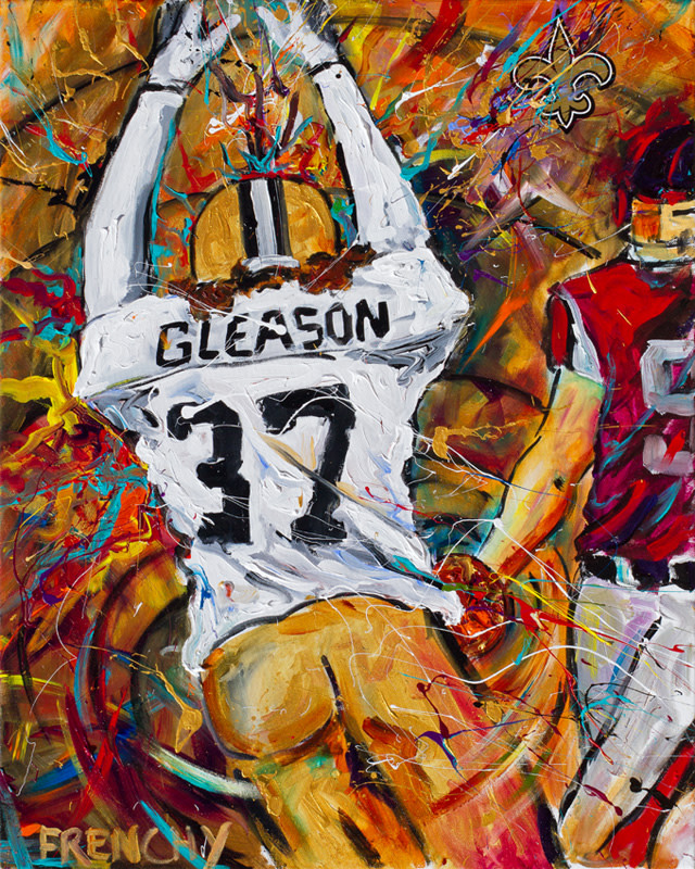 Steve Gleason Block Back by Frenchy 