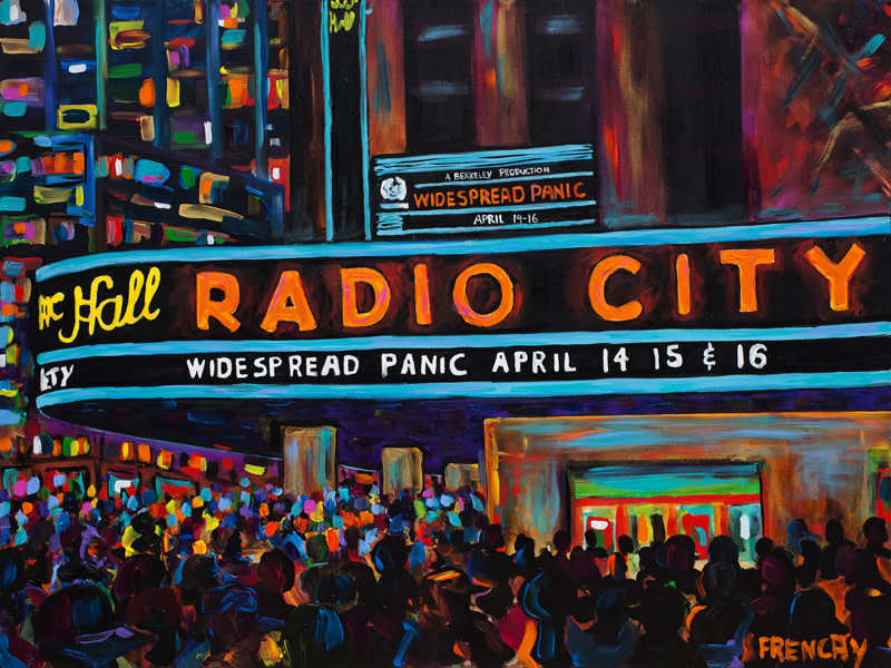 Widespread Panic Radio City Music Hall Marquee by Frenchy 