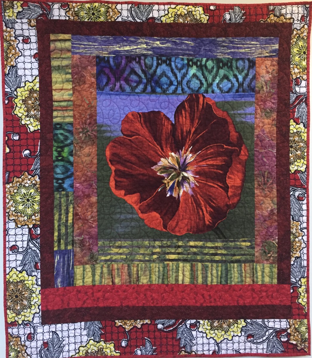 Give Yourself a Bold Red Flower by O.V. Brantley 