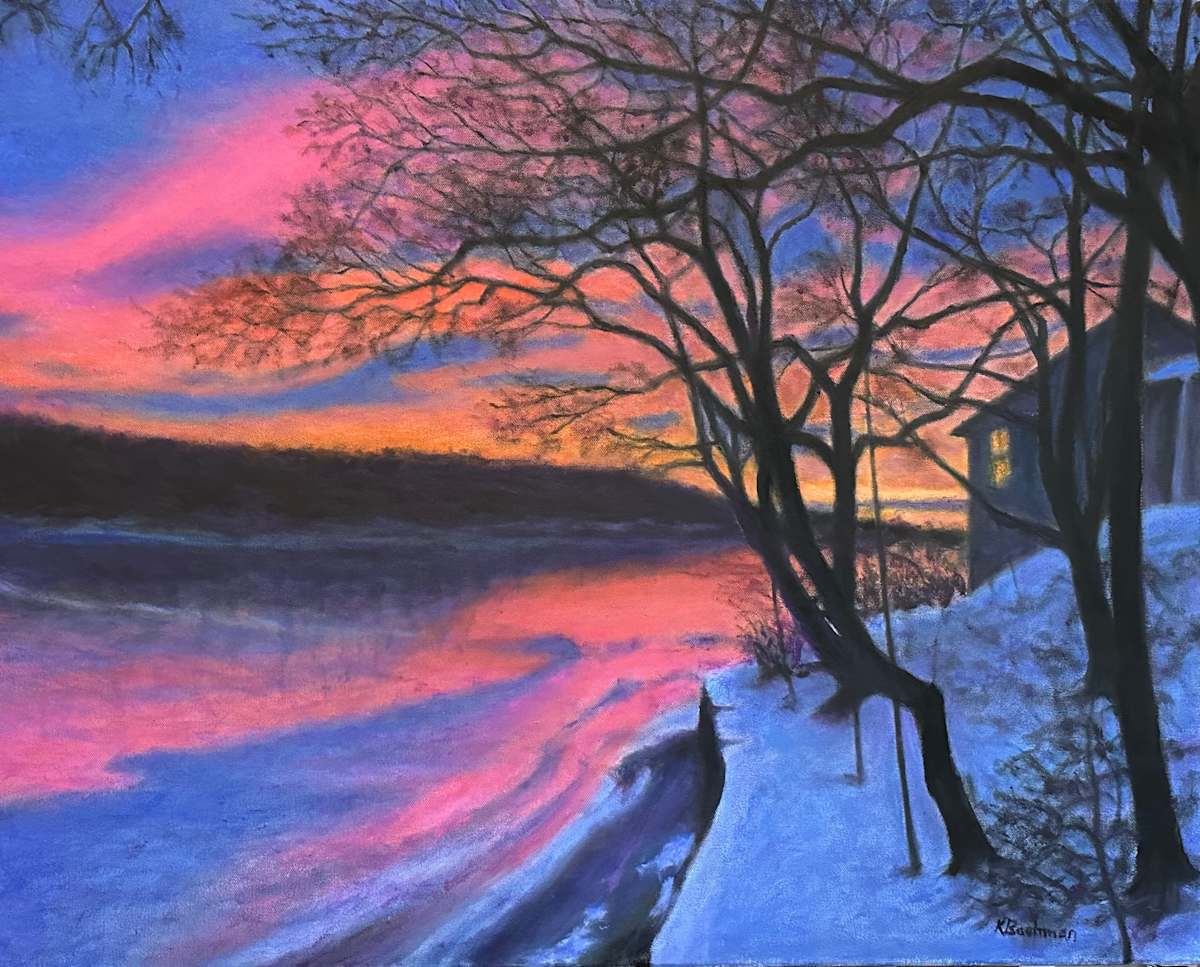 Sunrise at the Lake by Ken Bachman 