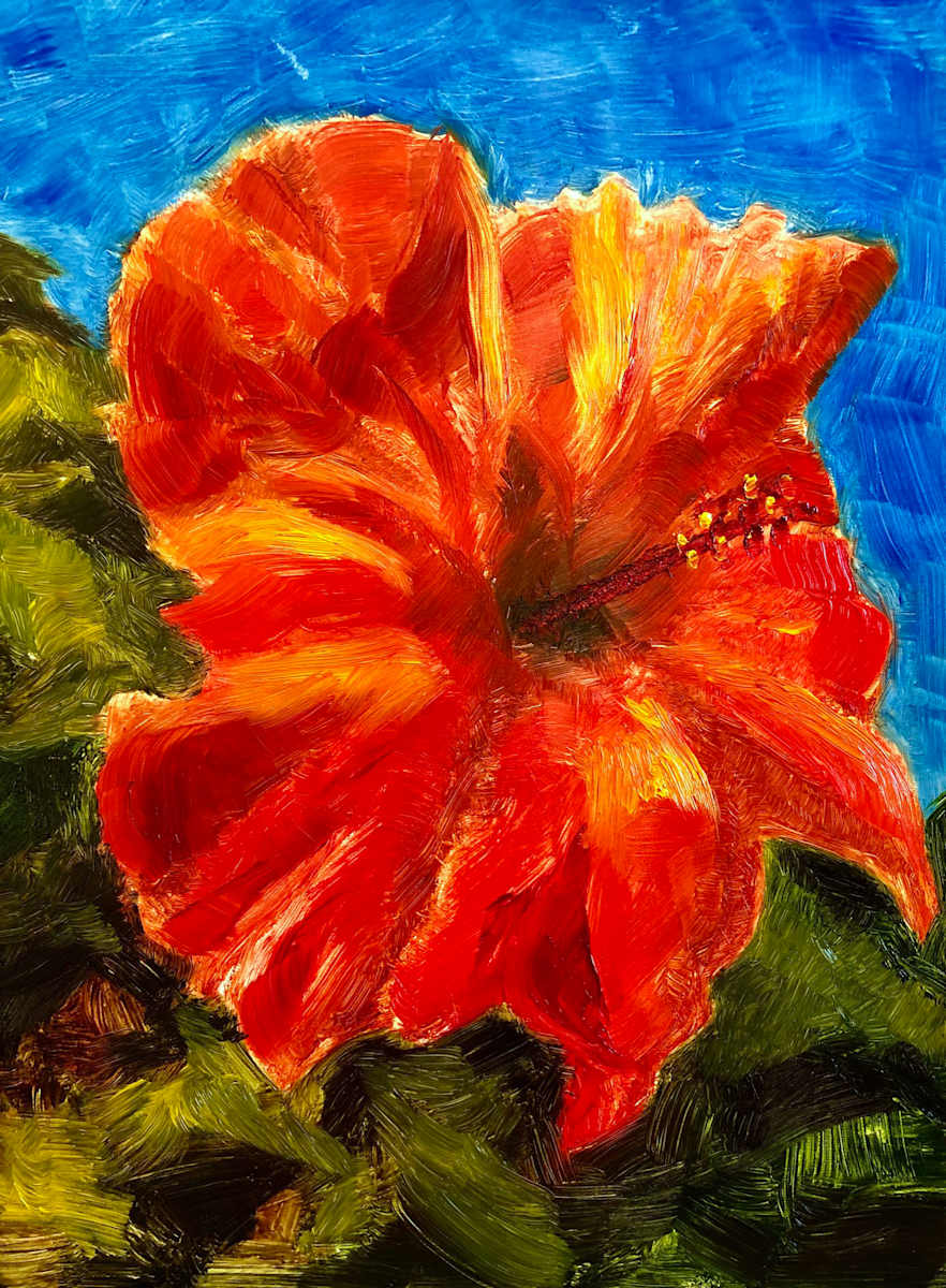 Hibiscus Red by Antonia Tiu 