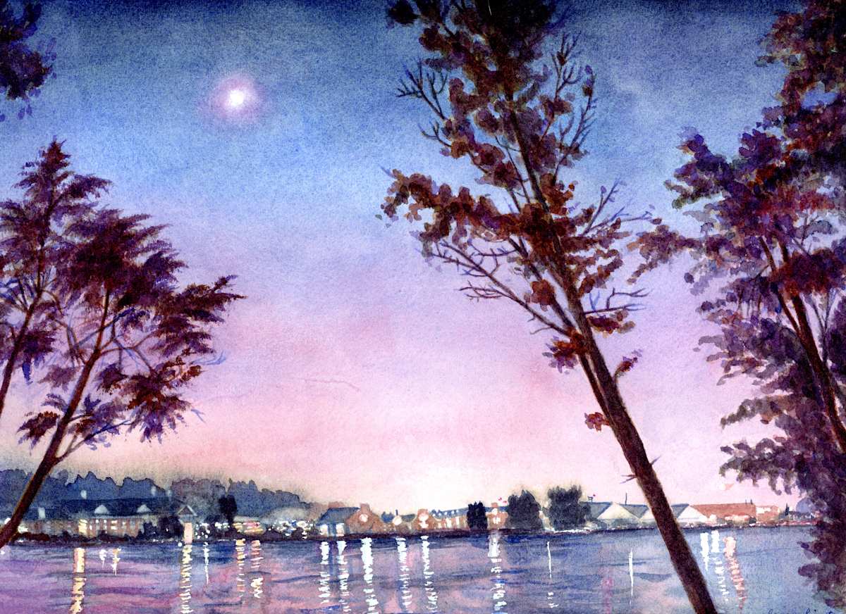Buzzard Point Night by Alexa Hirst 