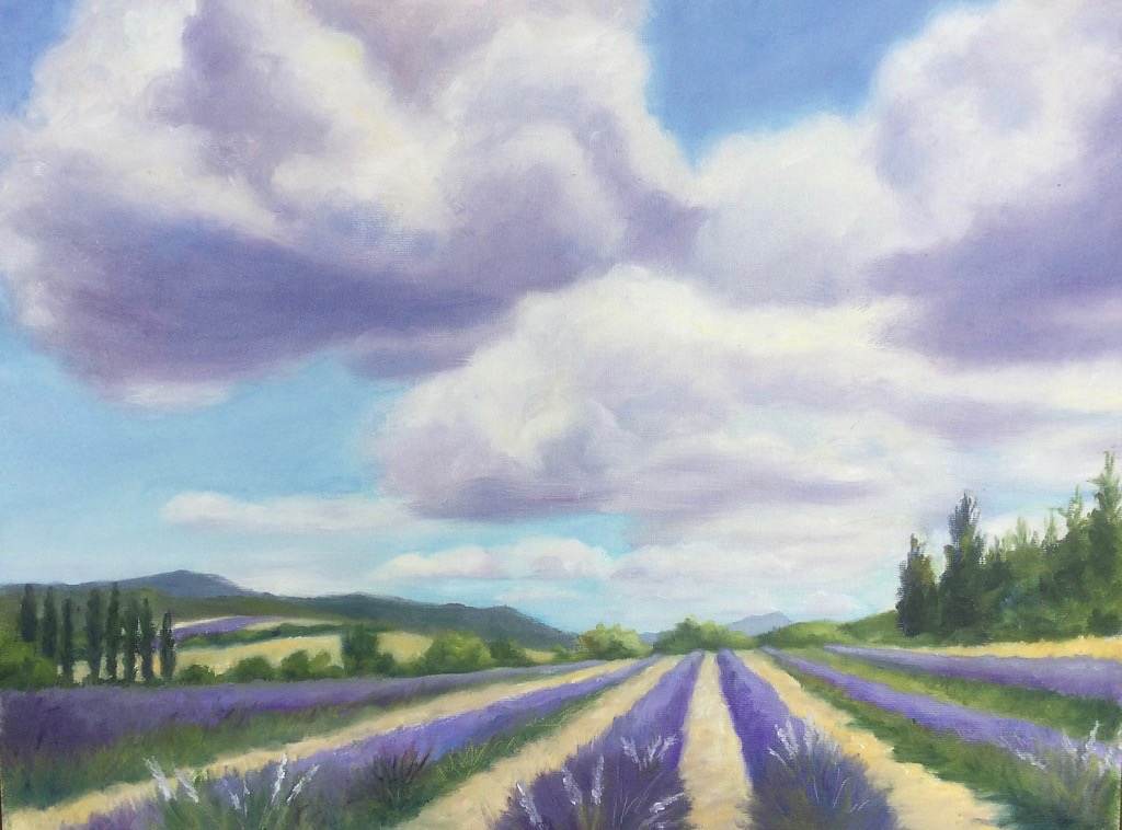 Clouds Over Lavender by Barbara Mandel 