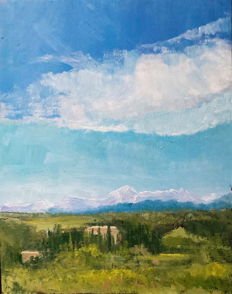 Distant Castle, Umbria by Ann Rossilli 