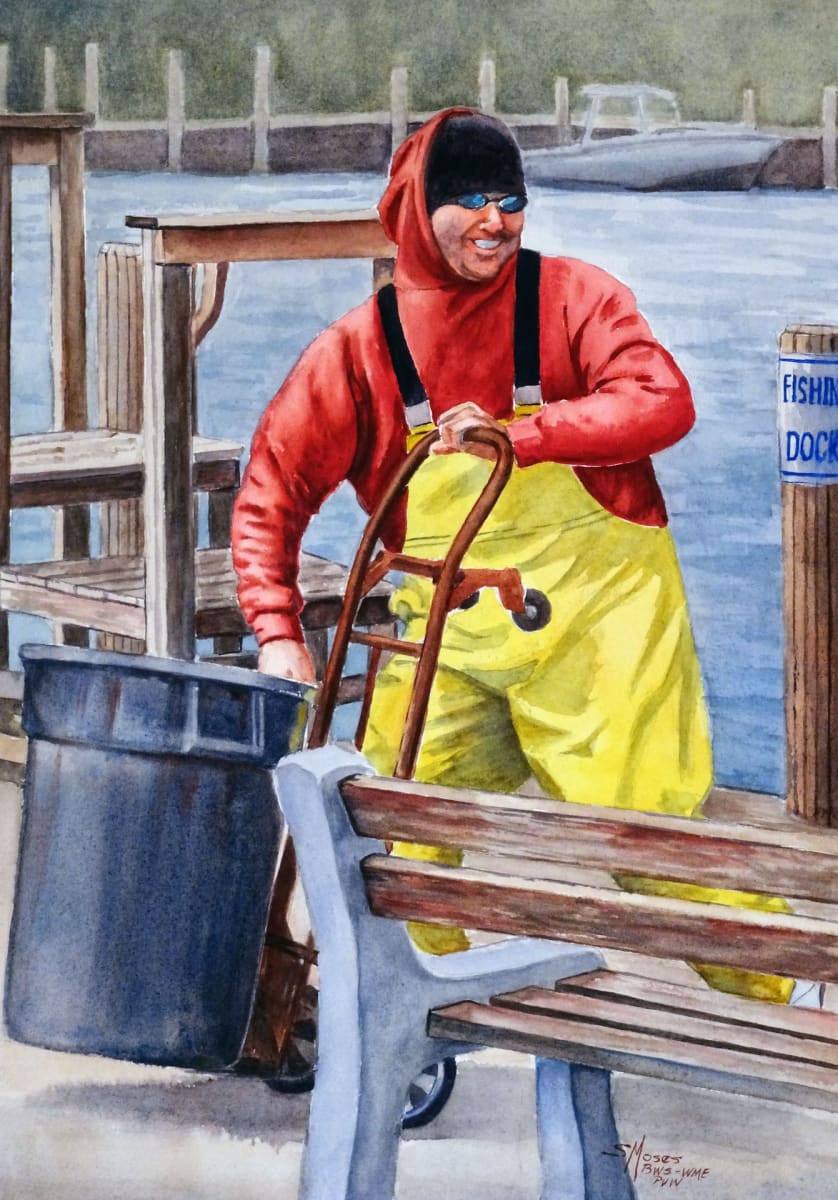 Dock Worker by Susan Moses 