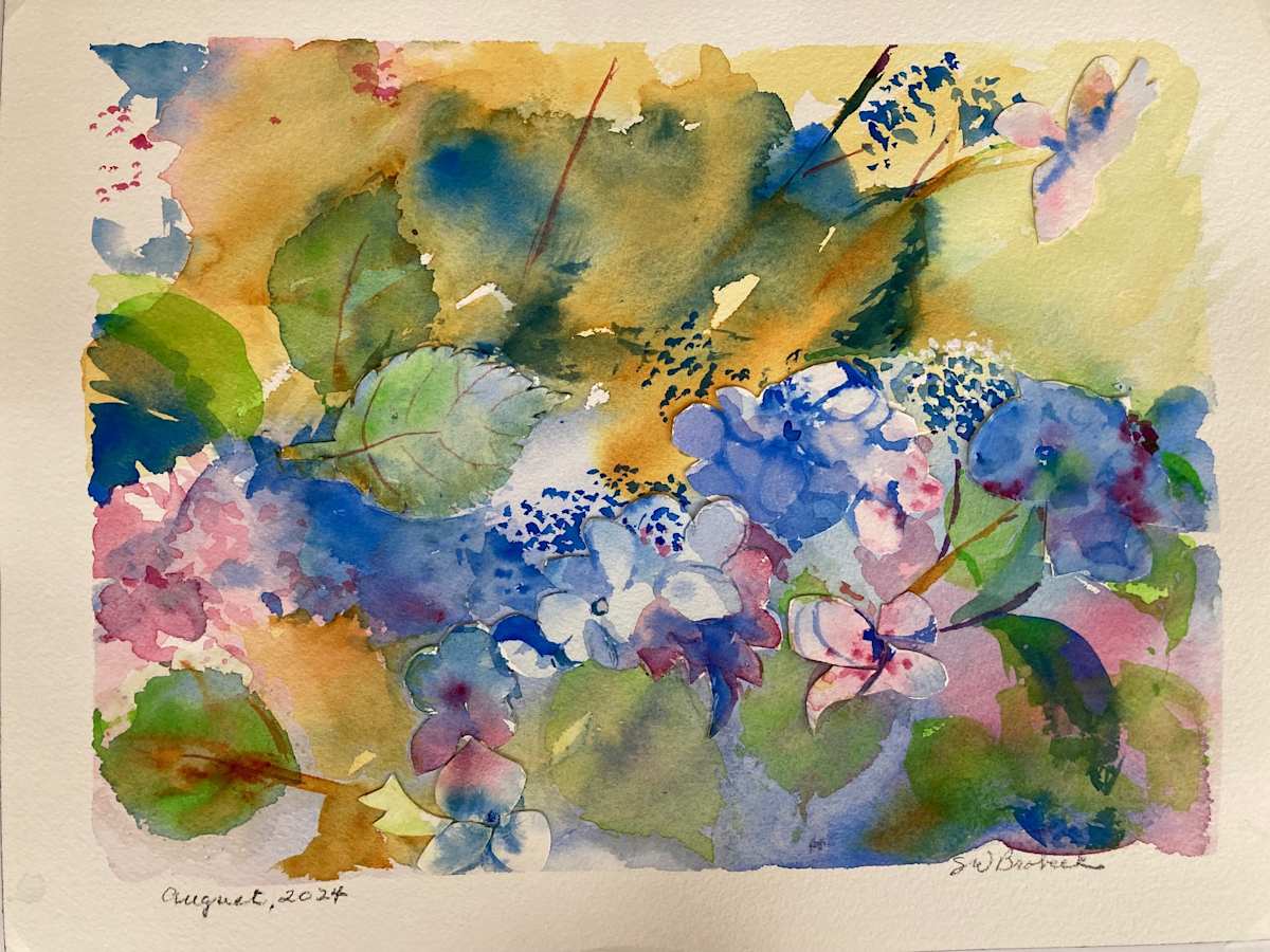 Lacy Hydrangea Blue by Susan Brobeck 
