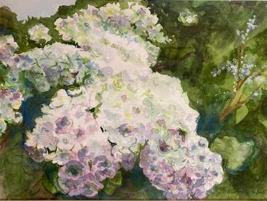 White , Violet, Blue and Green by Susan Brobeck 