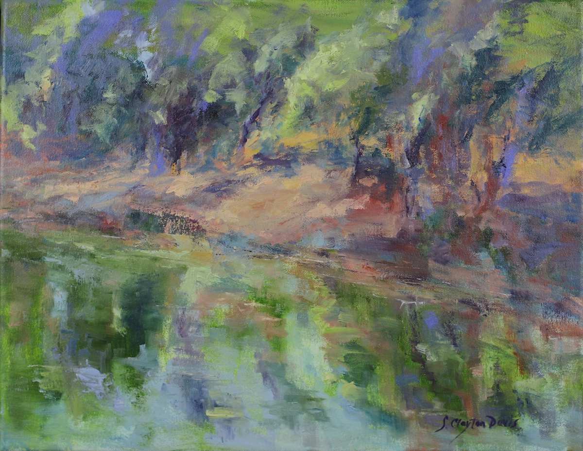 Riverbank in Spring by Sarah Clayton Davis 