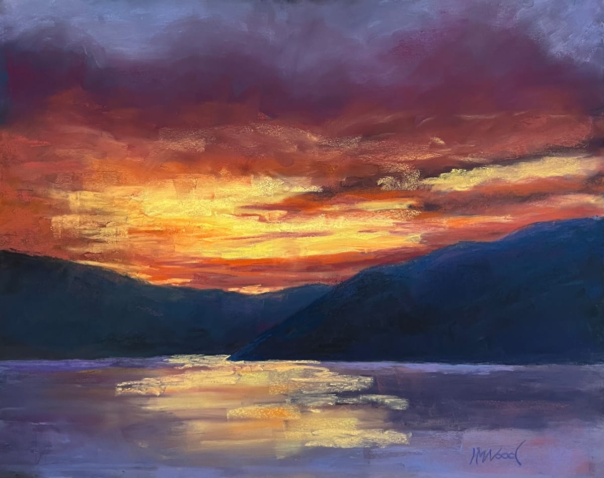 Rhône Sunset by Helen Wood 