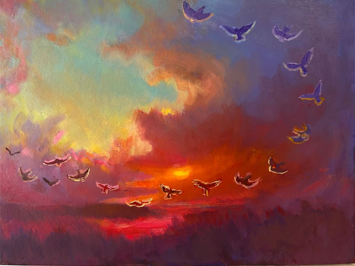 Last Flight for the Day by Nadine Kim 