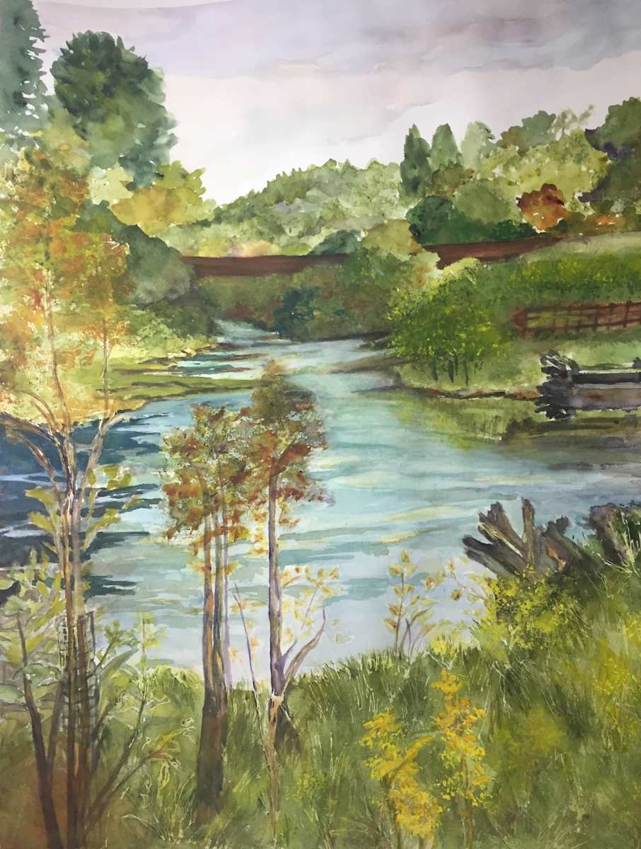 Lazy River II by Monika Griff 
