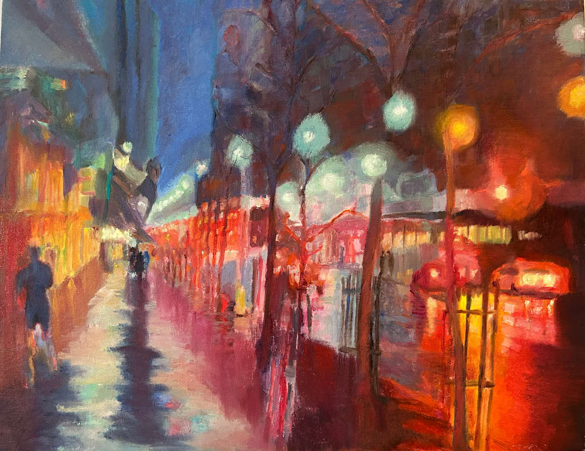 Night Stroll in the Rain by Nadine Kim, Image 1.
