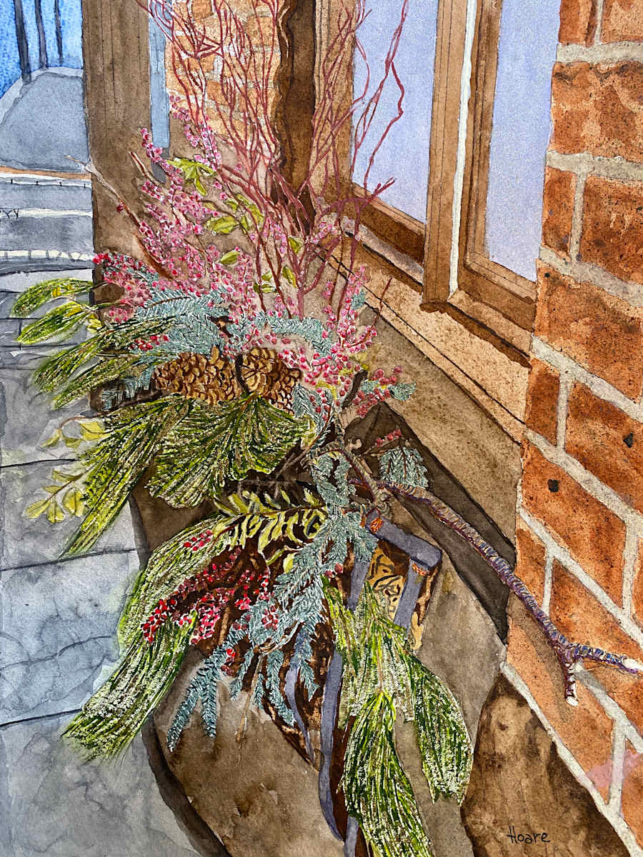 Winter Garden in Window Box by Alexandra Treadaway Hoare 