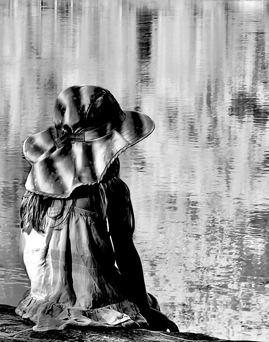Girl Fishing at Lake Needwood by Shonali Roy 