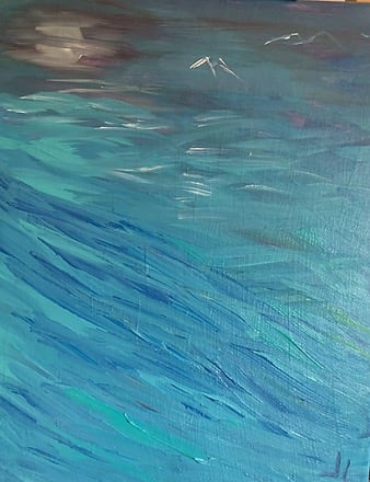 Moon at Sea by Jennifer Lubell 