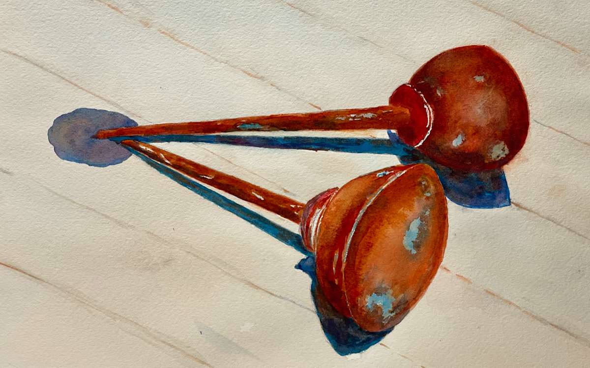 Jane's Oil Cans by James Burks 