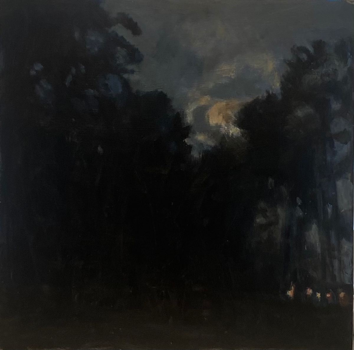 Moonlight with Trees by Joanne Lamm 
