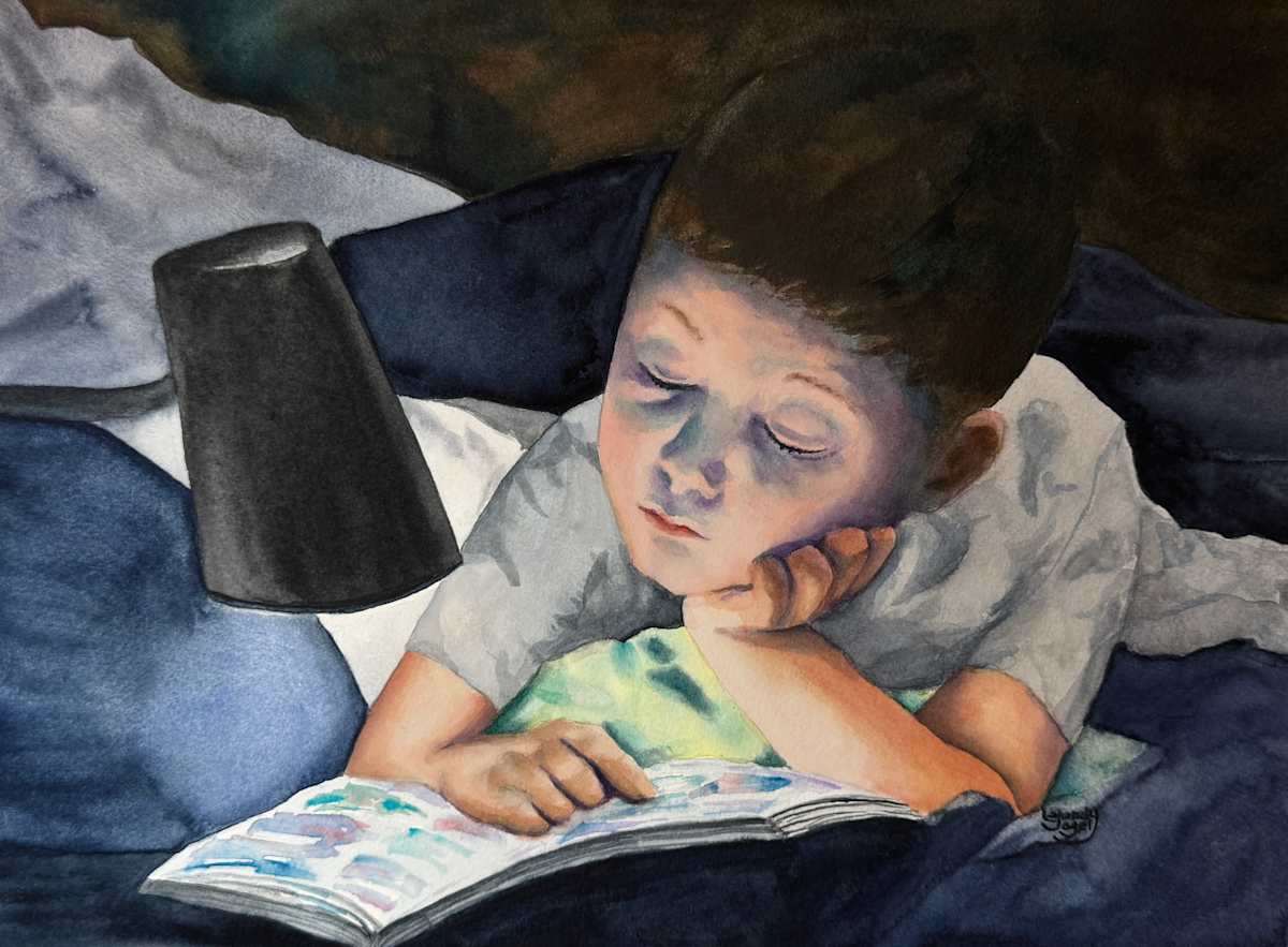 Night Reader by Sandy Yagel 