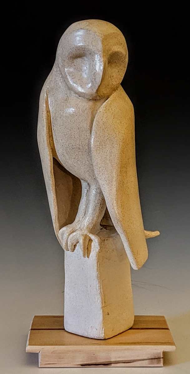 Owl Statue by Nancy Jakubowski 